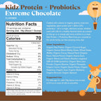 Amazing Grass Kidz Superfood: Proteína Vegetal y Probióticos para Niños, Sabor Chocolate Extremo, 15 porciones