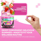 Clean Nutraceuticals Gominolas de Biotina, Colágeno y Queratina para Cabello, Piel y Uñas - Vegano