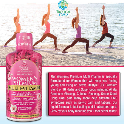 Multivitamínico Líquido Premium para Mujeres – Hierbas y superalimentos : destacan el Dong Quai (Angelica – Image 3