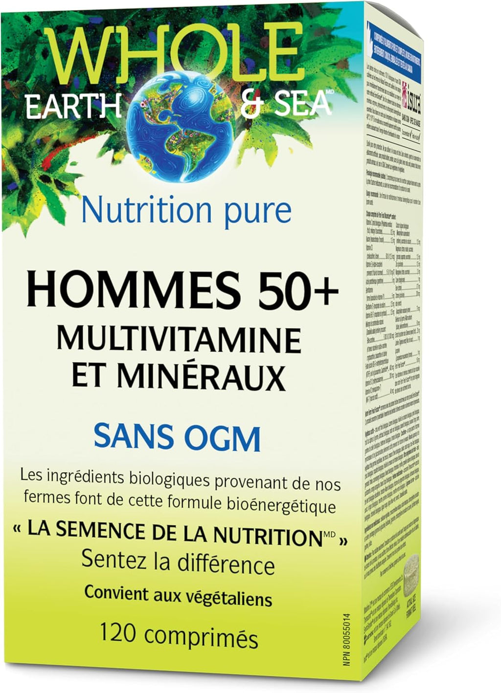 Natural Factors Whole Earth & Sea Multivitamínico y Mineral para Hombres 50+
