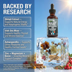 ShilaFlow Shilajit Drops Líquido – Complejo de Shilajit con Sea Moss, Ashwagandha, Zinc, Magnesio y Boro