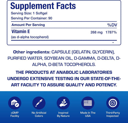 Vitamina E 400 UI - Fórmula Clínica Natural – Dosificación práctica: una sola cápsula blanda al día proporciona – Image 4