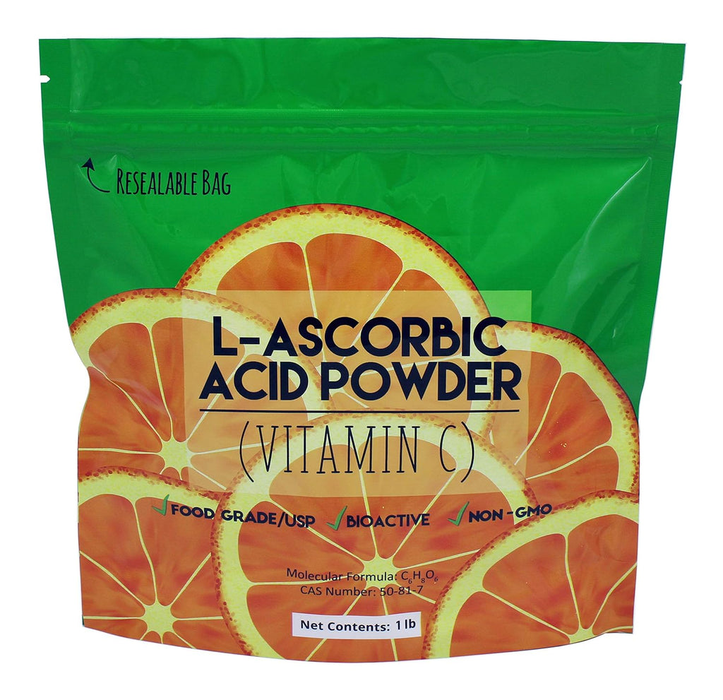 L-Ascorbic Acid Pure Powder 99+% - Vitamin C - 454 g (1 lb)