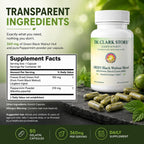 Dr Clark Store Mezcla de Nogal Negro Verde 360 mg, 50 Cápsulas de Gelatina