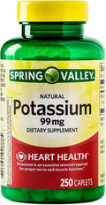Potasio Caplets para la Función Cardíaca, Nerviosa y Muscular