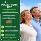 Potent Garden Super Greens Cápsulas - Complemento de Frutas y Verduras Orgánicas, 60 Comprimidos