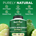 Nutrivein Premium Extracto de Bergamota 1400mg – 120 Cápsulas (60 Días)