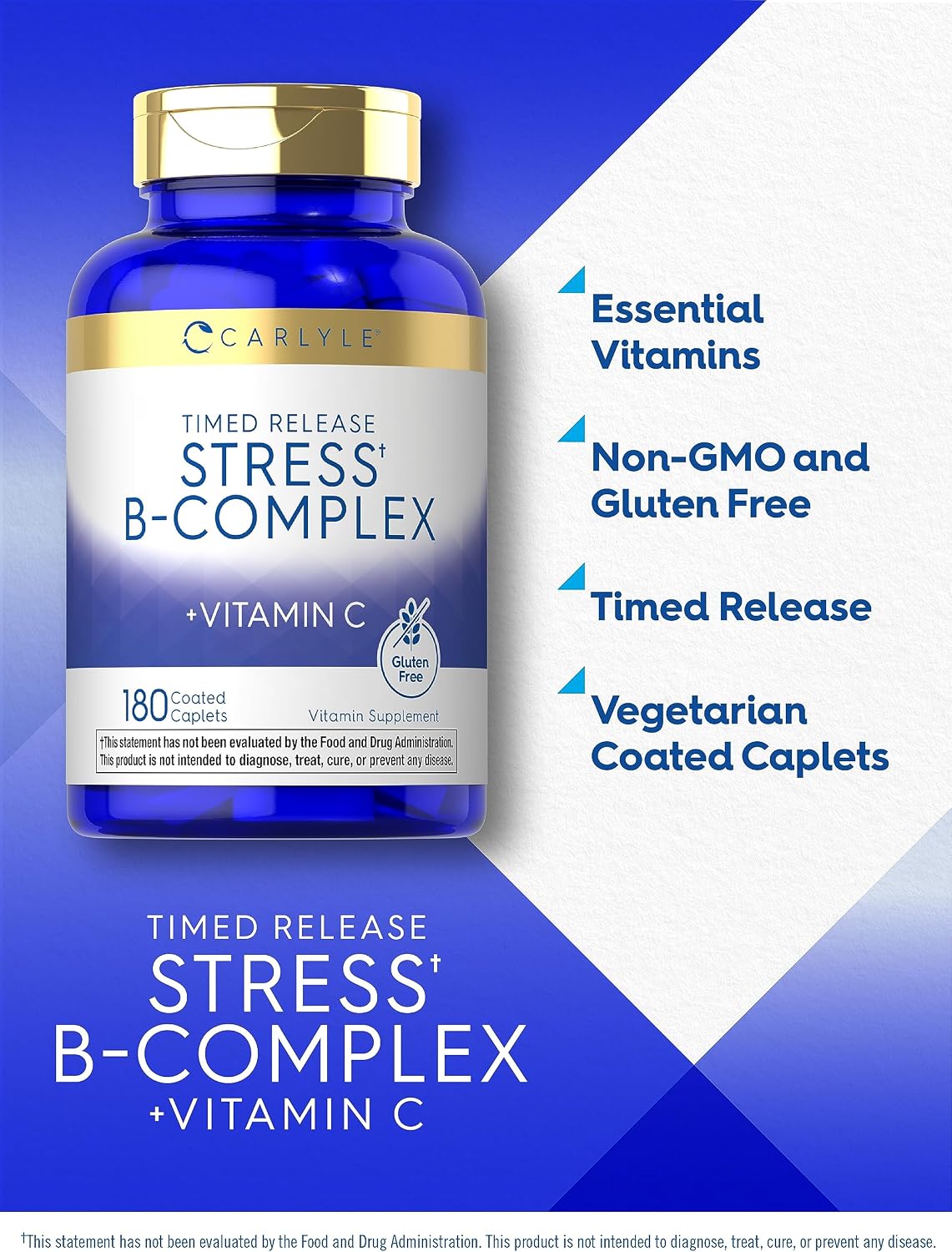 Carlyle Stress B Complex con Vitamina C | 180 Comprimidos