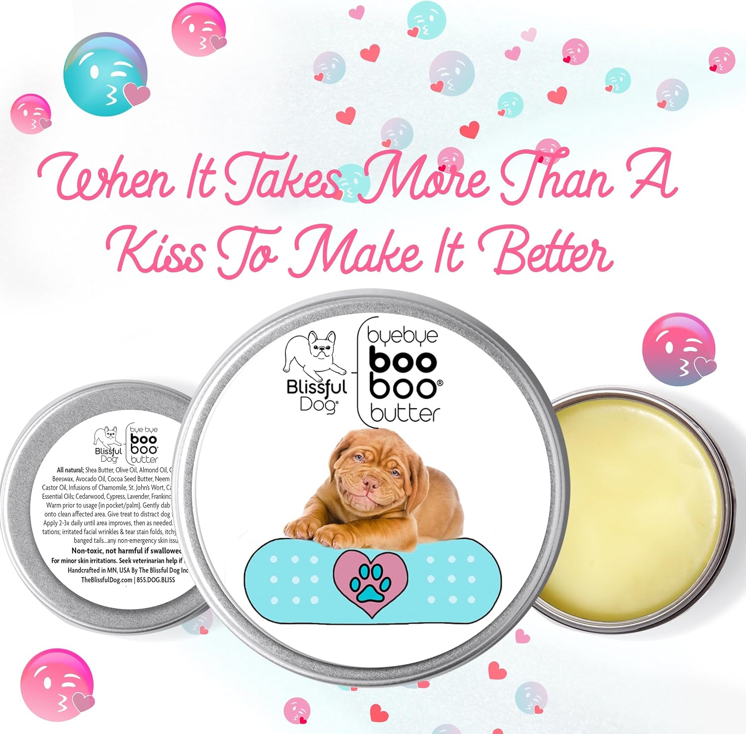 The Blissful Dog 4 oz TIN Dogue De Bordeaux Booboo Butter