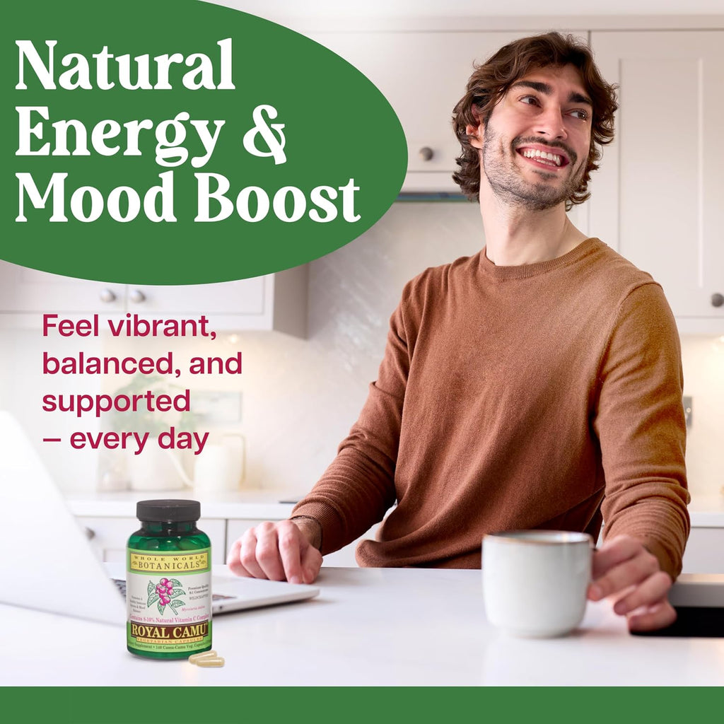 Whole World BOTANICALS Royal Camu, 140 Cápsulas