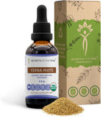 Secrets of the Tribe Tintura Orgánica de Yerba Mate | Extracto sin Alcohol, Gotas Herbales de Alta Potencia | Elaborado con Hoja Seca 100% Orgánica de Yerba Mate (Ilex paraguariensis) (60 ml)
