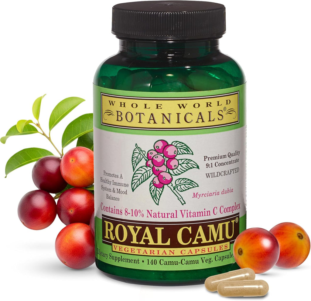 Whole World BOTANICALS Royal Camu, 140 Cápsulas