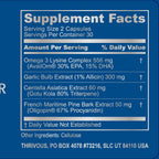 Thrivous Omega Cardioprotector – Suplemento Avanzado para el Corazón y la Circulación con Omega-3 AvailOm, Ajo, Gotu Kola y Corteza de Pino Oligopin – 60 Cápsulas Veganas
