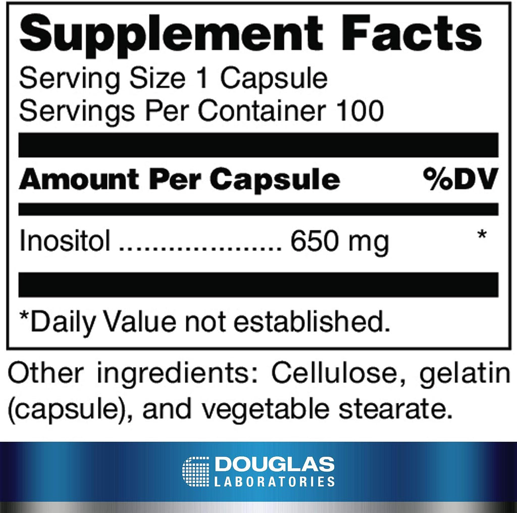 Douglas Laboratories Inositol (650 mg) – 100 Cápsulas
