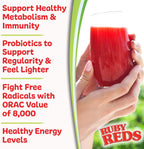 New Vitality Ruby Reds: Suplemento en polvo de frutas y verduras rojas, 311 g (30 raciones)