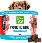 Only Natural Pet Probiótico para Perros y Gatos - Complemento Digestivo con Enzimas, 60 Masticables Blandos