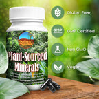 Plant-Sourced Minerals, 60 Cápsulas - Minerales Traza Orgánicos Naturales