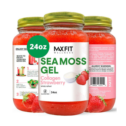 Sea Moss Gel (24oz) - 92 Vitaminas y – Yodo: Esencial para la función tiroidea normal. – Image 1