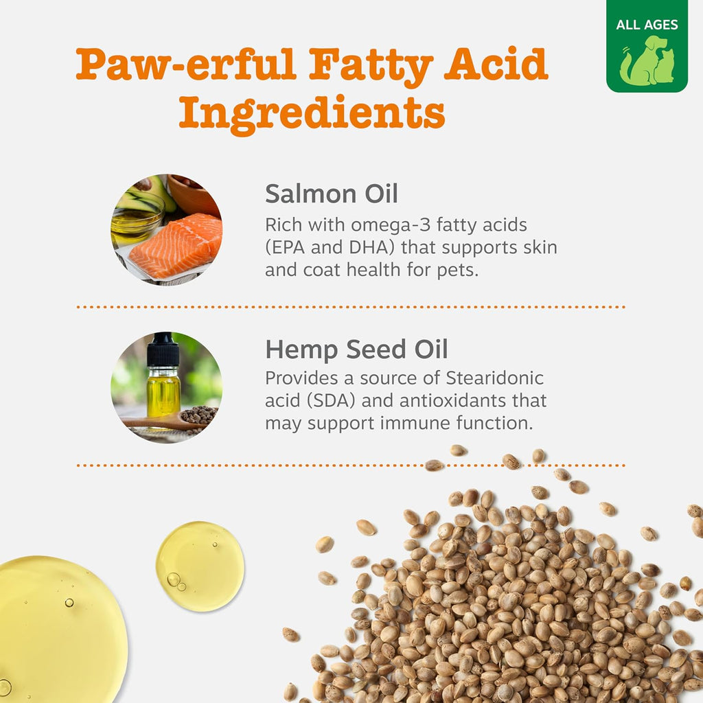 Zesty Paws Aceite de Salmón con Omega 3 y 6 para Perros y Gatos - 946 ml
