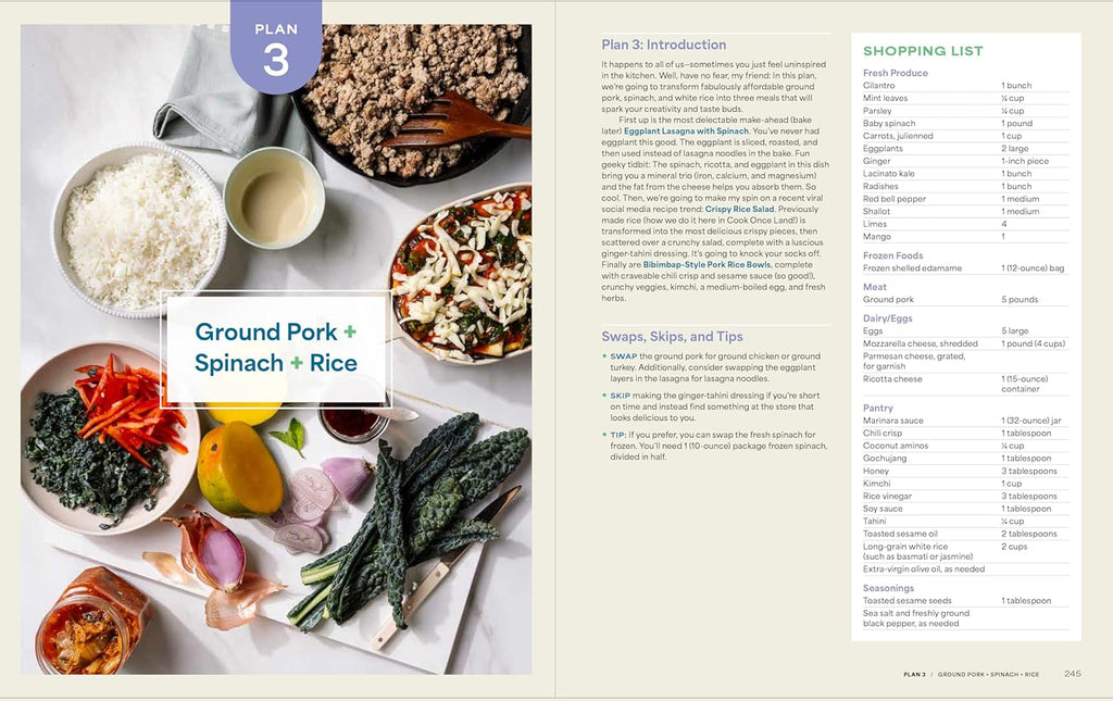 El plan de preparación de comidas con proteínas: 30 planes semanales + 180 recetas para comer mejor, estresarse menos y ahorrar dinero (repleto de fibra y más de 35 g de proteína por porción)