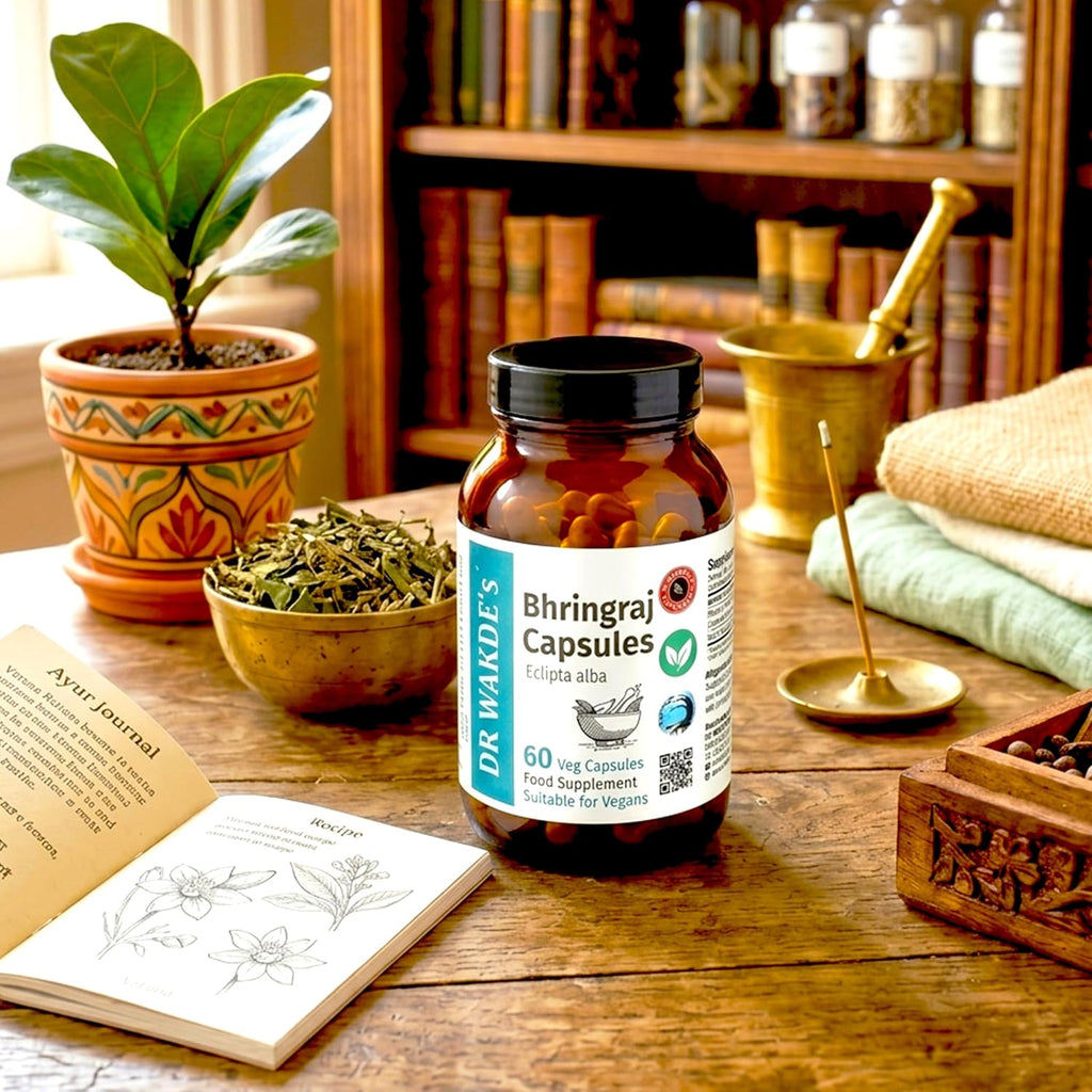 DR WAKDE's Bhringraj - Eclipta Alba Capsules - Hair & Liver Support - 60 Vegan Capsules