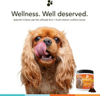 Masticables Multivitamínicos para Perros (90 uds), Glucosamina para Articulaciones, Omega-3 y Vitaminas para Piel, Hígado y Corazón - Spectrin de Nusentia
