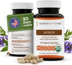 Secrets of the Tribe Hisopo Orgánico 500 mg - 60 Cápsulas Vegetales