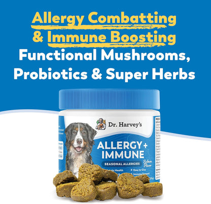Dr. Harvey's Masticables Suaves para Perros contra Alergias y Picor - Apoyo Inmune y Digestivo con Hongos Funcionales, – Image 2