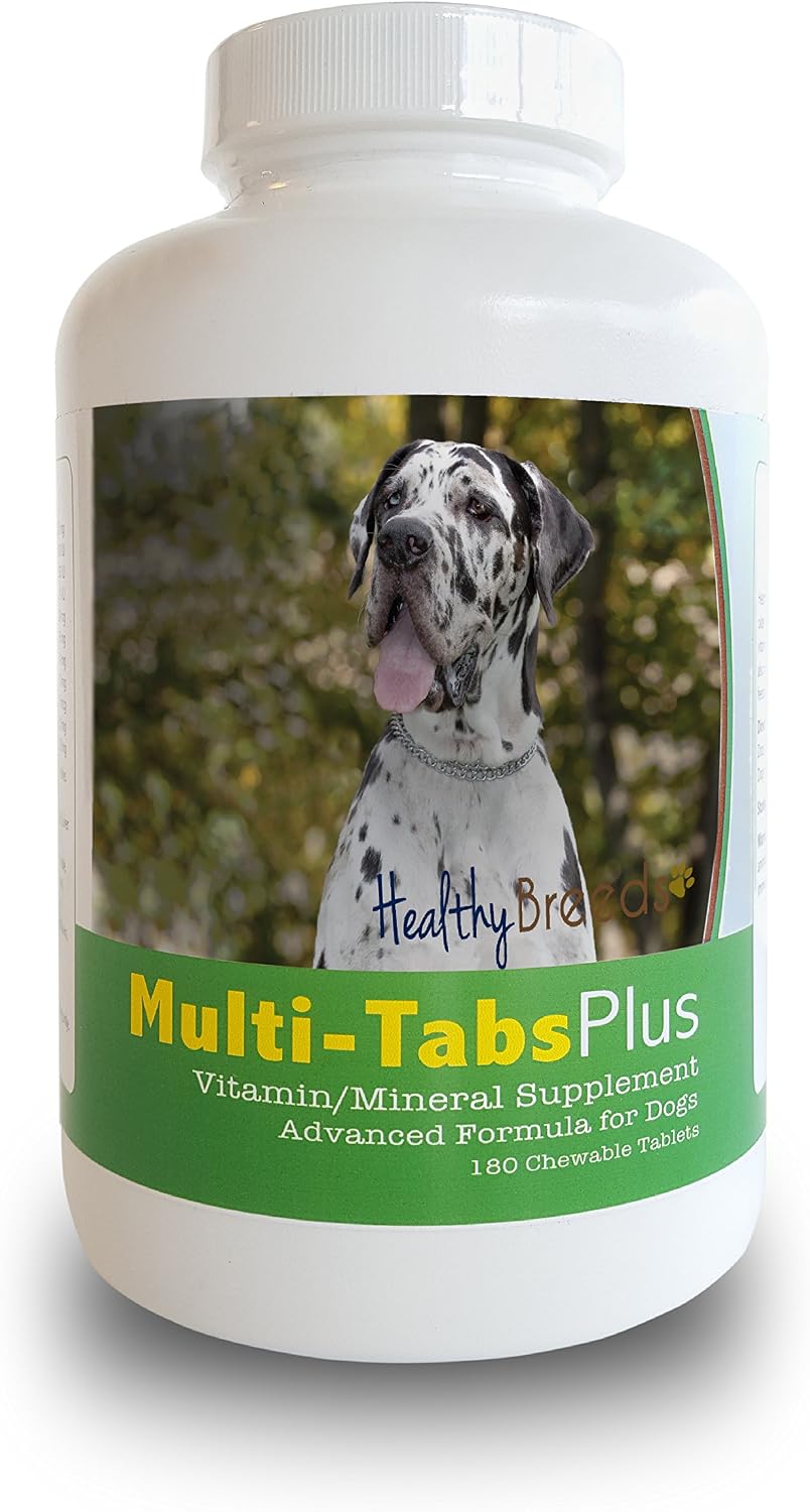 Healthy Breeds Gran Danés Multi-Tabs Plus Comprimidos Masticables para Perros, 180 unidades