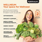Wellneum Super Greens + Super Fruits Gummies - 120 Gominolas