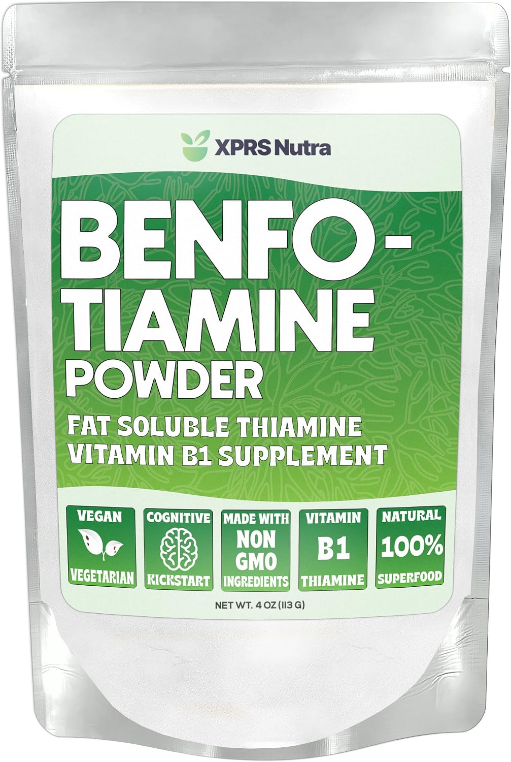 XPRS Nutra Benfotiamina (Tiamina Liposoluble) - Apoyo Cognitivo y Cardíaco - Vegano