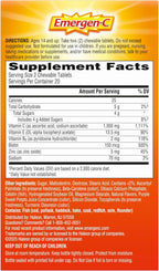 Emergen-C Chewables Vitamin C 1000 mg with B Vitamins and Antioxidants, Explosive Orange Flavor, 40 Count