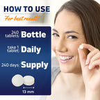 Vitamatic Niacina (Vitamina B3) 500mg, 240 Comprimidos - No OGM y Sin Gluten