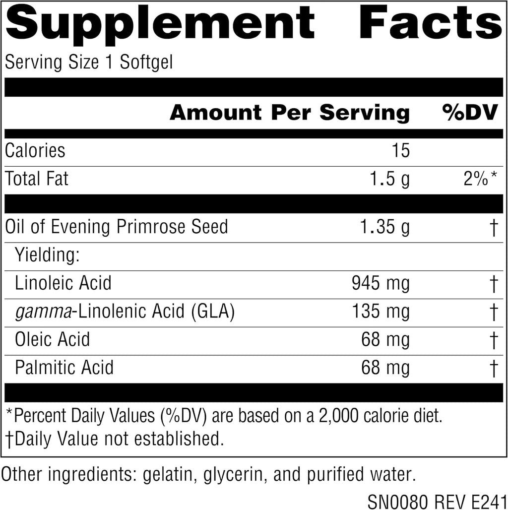 Source Naturals Evening Primrose Oil 1350 mg, 120 Softgels