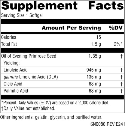 Source Naturals Aceite de Onagra 1350 mg, 120 Cápsulas Blandas – Image 5