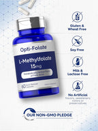 Carlyle L-Metilfolato 15 mg | 60 Cápsulas | Alta Potencia | Metilfolato Activado 5-MTHF