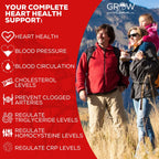 Heart Support Supplement, Promotes Cardiovascular Health, Triglyceride, Homocysteine, and CRP Levels, Natural Artery Cleanse, Made with 22 Premium Herbs & Vitamins