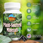 Plant-Sourced Minerals, 60 Cápsulas - Minerales Traza Orgánicos Naturales