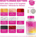 Pink Stork Total Women's Multivitamin - 17 Vitaminas Esenciales para Mujeres