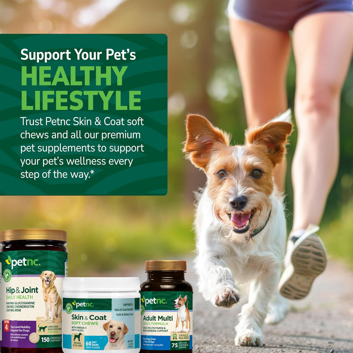 Petnc Natural Care Suplemento para Piel y Pelaje para Perros (60 Masticables) con Omega 3, EPA y DHA, Sabor a Hígado