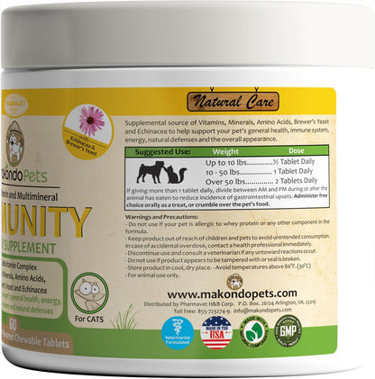 Makondo Pets Suplemento de Apoyo – Complejo de Vitaminas B : Ayudan en el metabolismo energético y el – Image 9