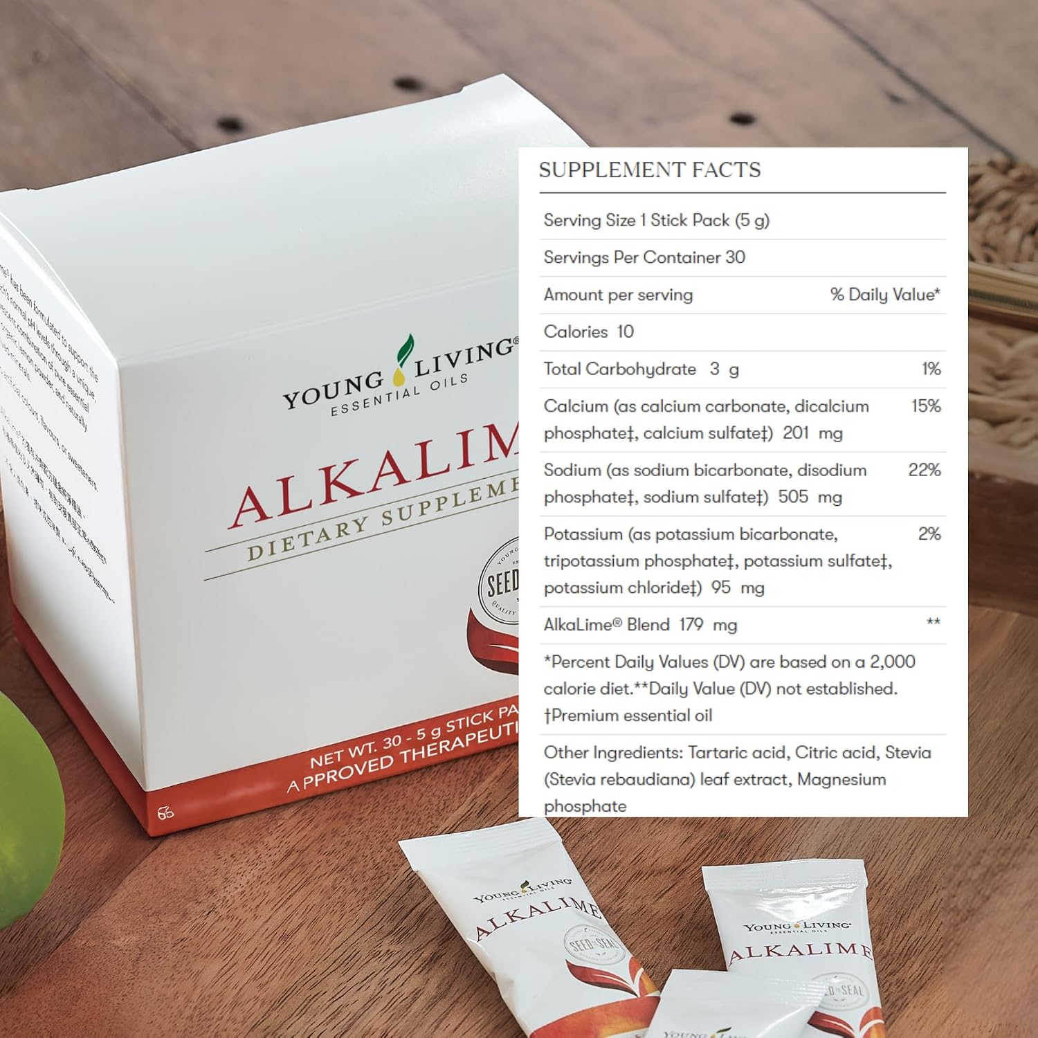 Young Living AlkaLime Stick Packs (30 sobres)