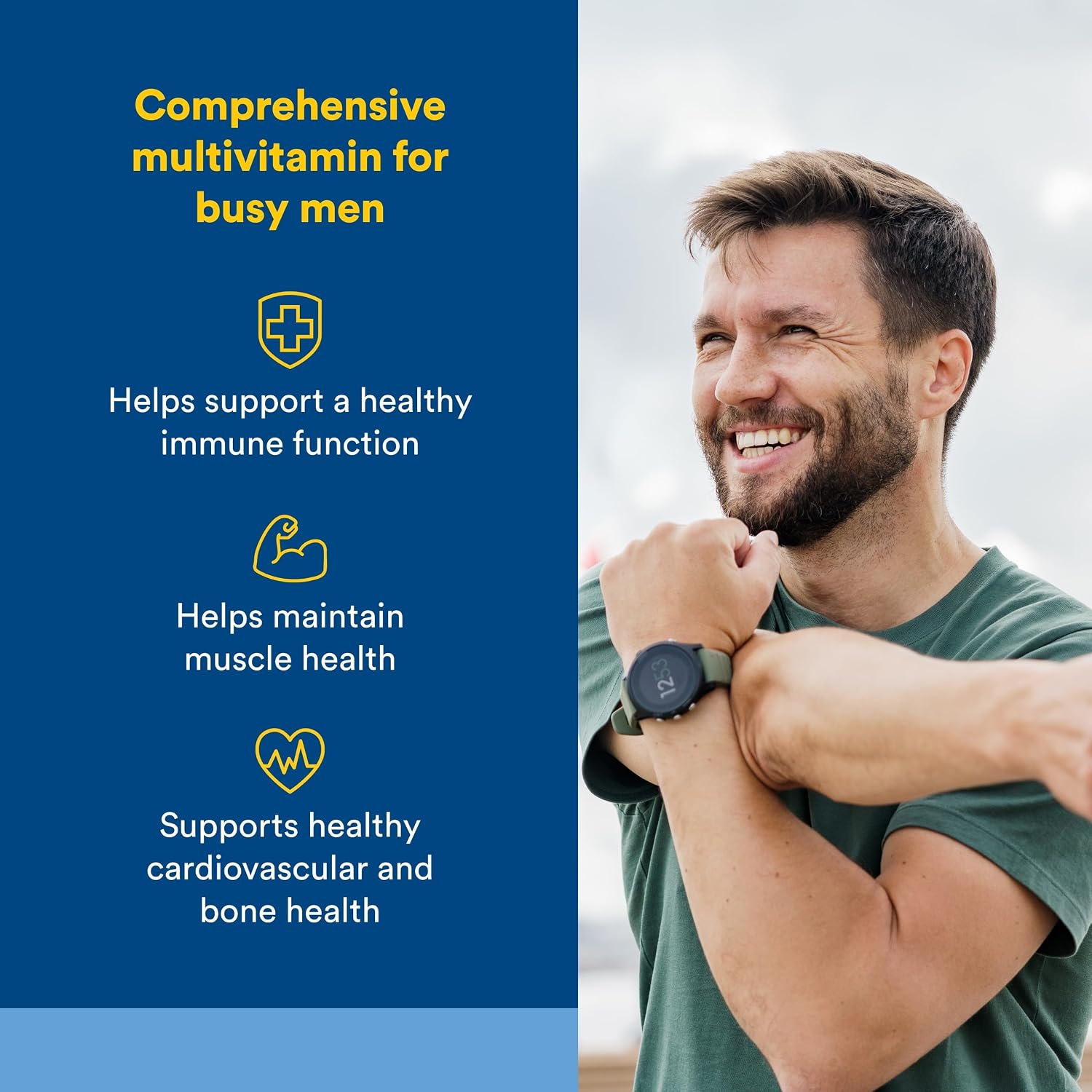 Natural Factors Multivitamínico para Hombres con Minerales, 60 Comprimidos