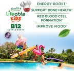 Lifeable Gominolas de Vitamina B12 Sin Azúcar para Niños - 1000 mcg - 90 Gominolas