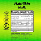 ALFA VITAMINS - Hair/Skin Nails Suplemento Natural - Vitaminas y Minerales Esenciales para la Salud de la Piel, Cabello y Uñas - 60 Cápsulas