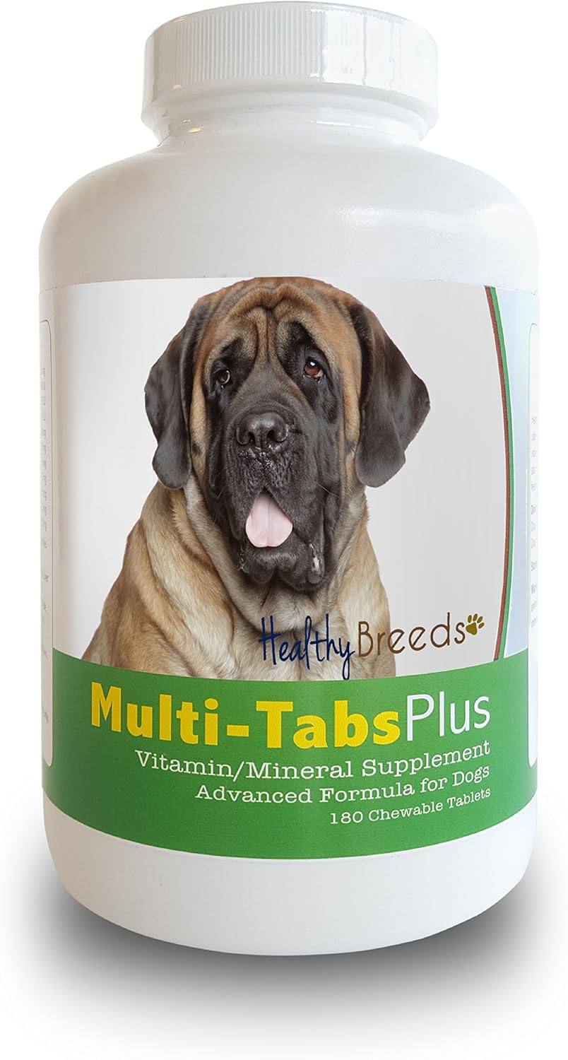 Healthy Breeds Mastiff Multi-Tabs Plus Comprimidos Masticables, 180 comprimidos masticables