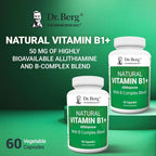Dr. Berg Complejo de Vitaminas B1, B6, B12 con Allithiamine - 60 Cápsulas