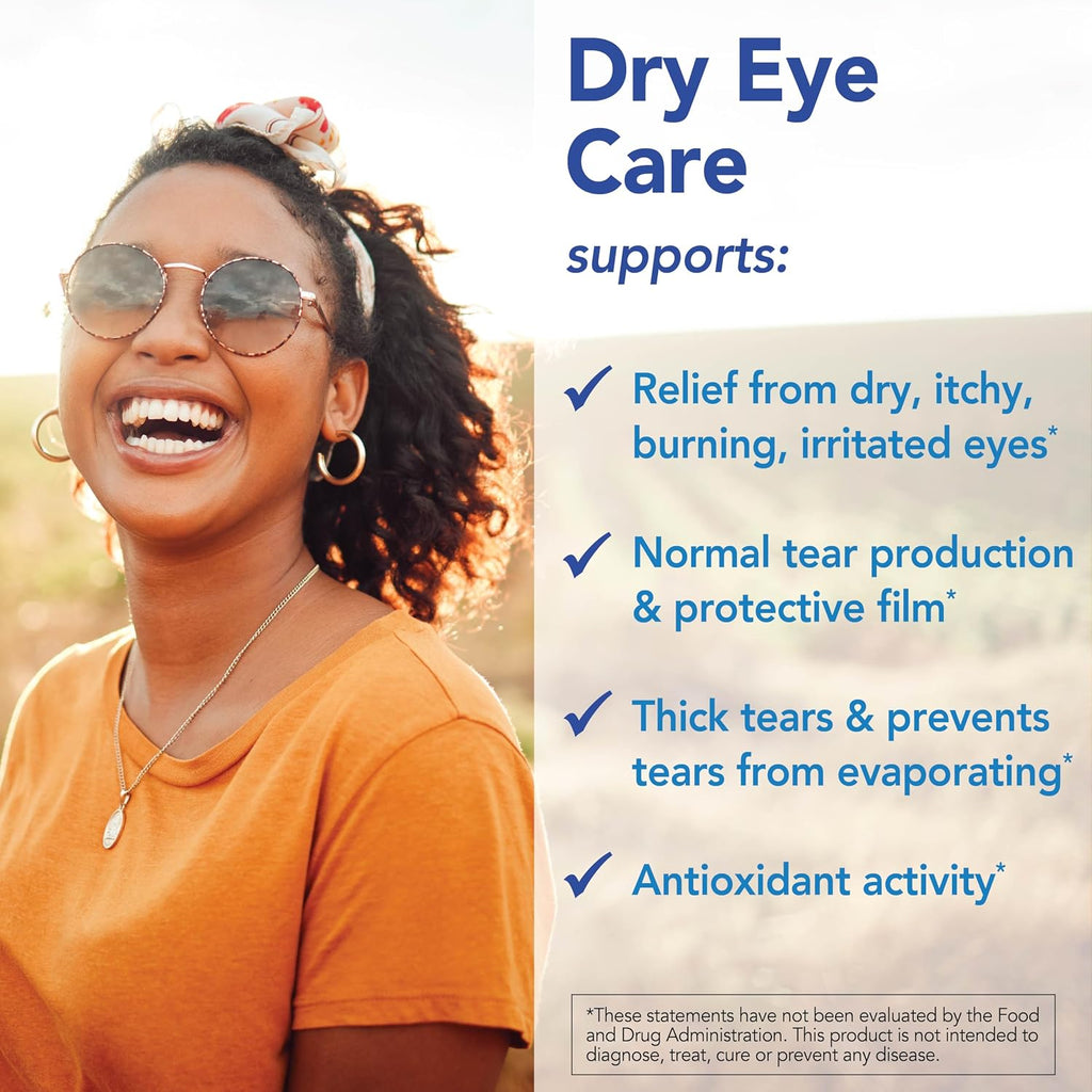 Patient One Dry Eye Care | Complemento para aliviar ojos secos e irritados | con Omega 3, GLA y más | 120 cápsulas
