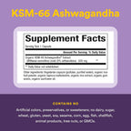 Stress-Relax KSM-66 Ashwagandha 600 mg, 60 Cápsulas Vegetales de Natural Factors