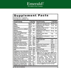 EMERALD LABS Prenatal 1-Daily Multi - Multivitamínico prenatal con folato metilado, hierro y mezcla de alimentos integrales - 60 cápsulas vegetales